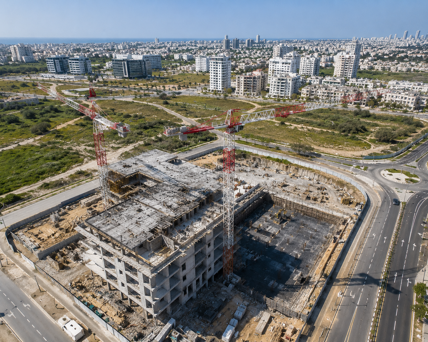 צילום אווירי לנדלן, בנייה ותשתיות