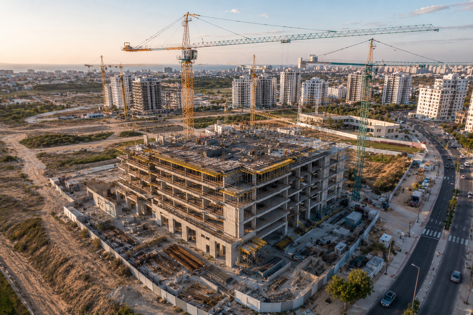 צילום רחפן לאתרי בנייה